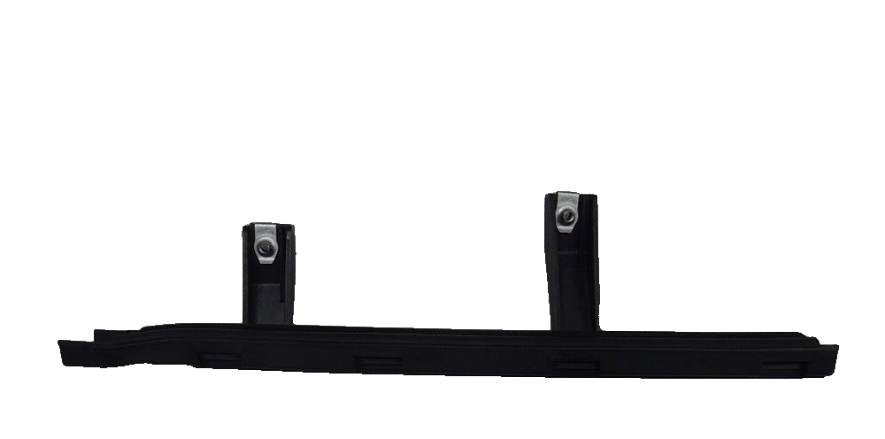 Left rear door front sliding run channel and glass guide assembly