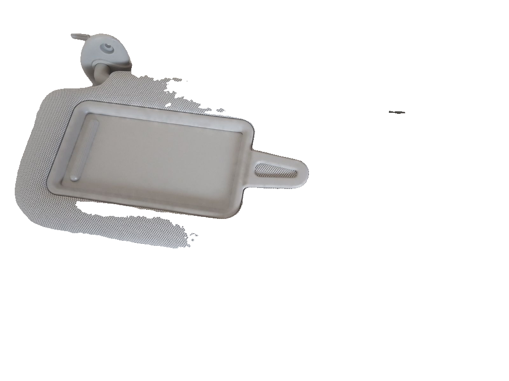 Left Sun Visor Assembly - Mist Grey