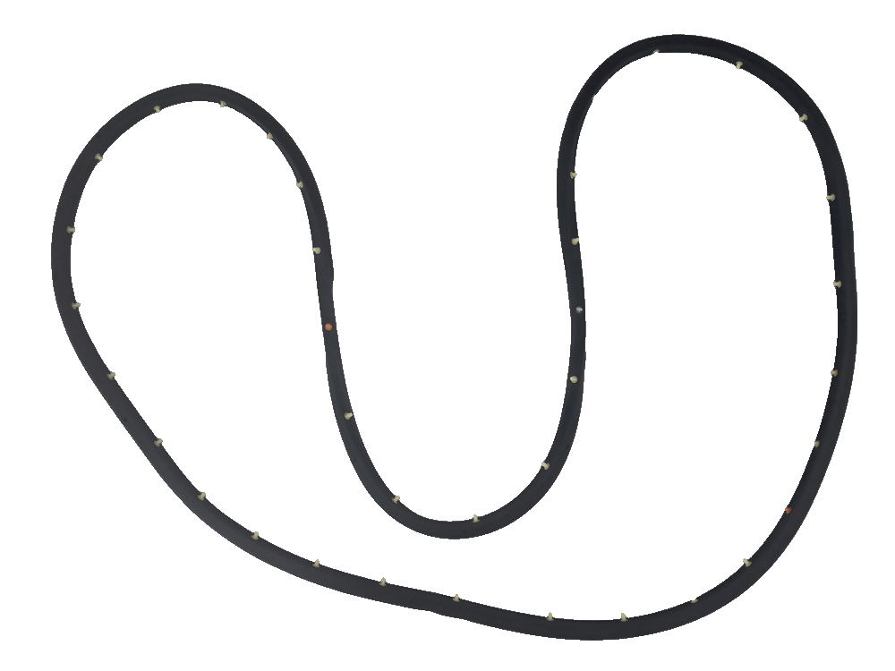 Left front door weatherstrip