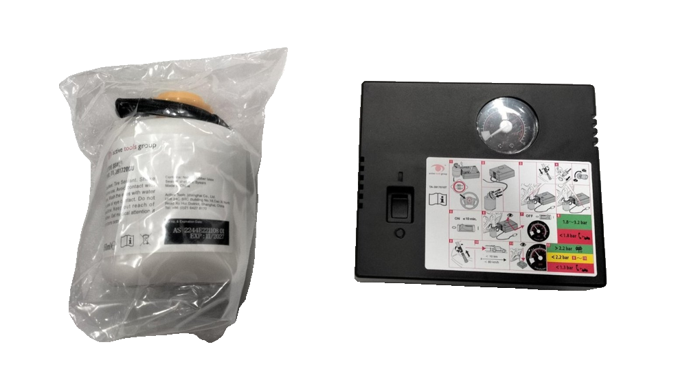 Tire repair kit assembly