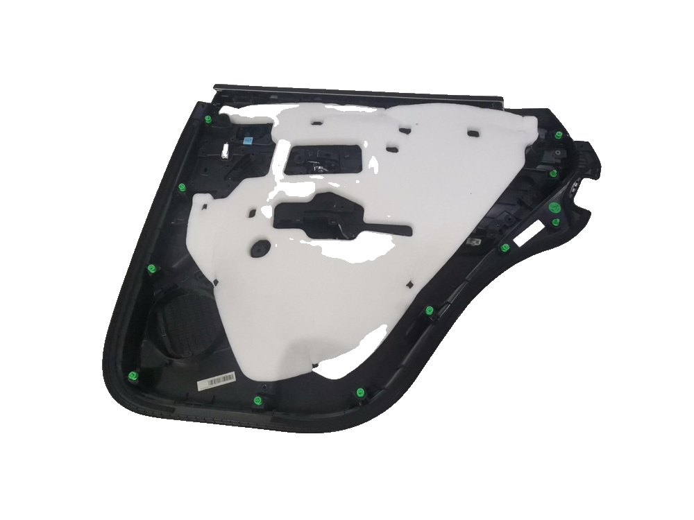 Left rear door trim panel assembly - Deep Black 5