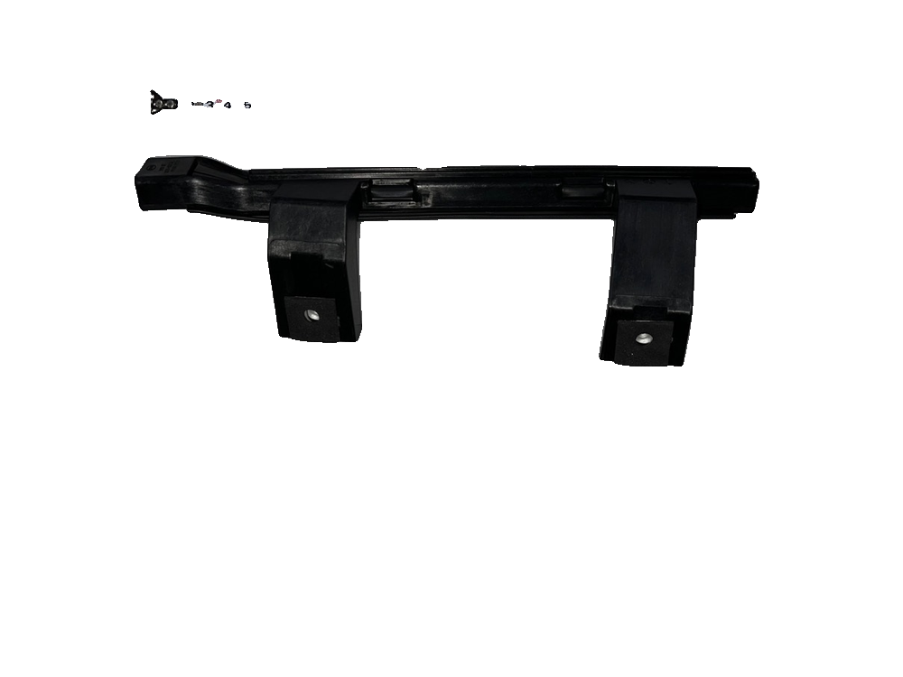 Left rear door front sliding run channel and glass guide assembly