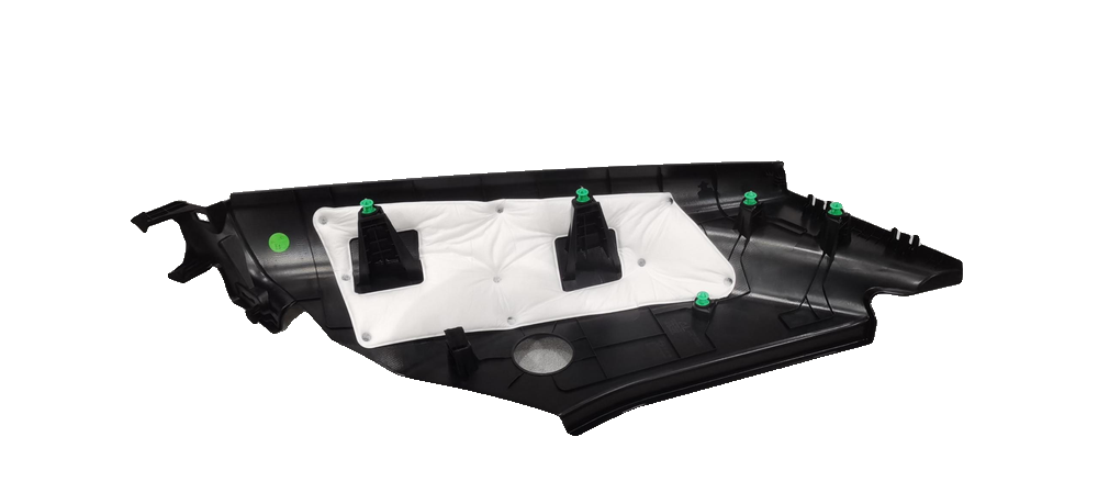 LH C-pillar lower trim panel assembly