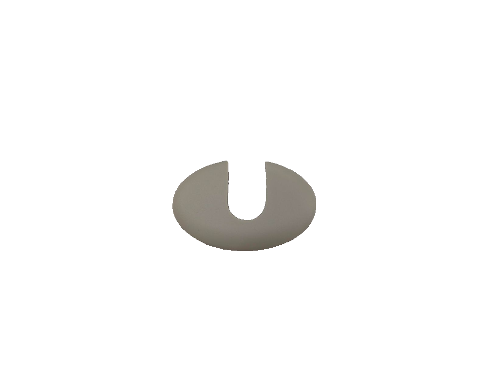 Left Sun Visor Mounting Base Cover - Mist Grey