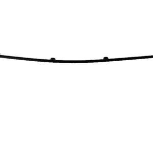 Right rear door trim strip assembly – Piano Black