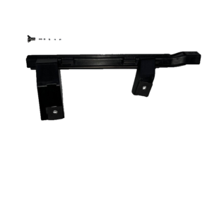 Left rear door rear sliding run channel and glass guide assembly
