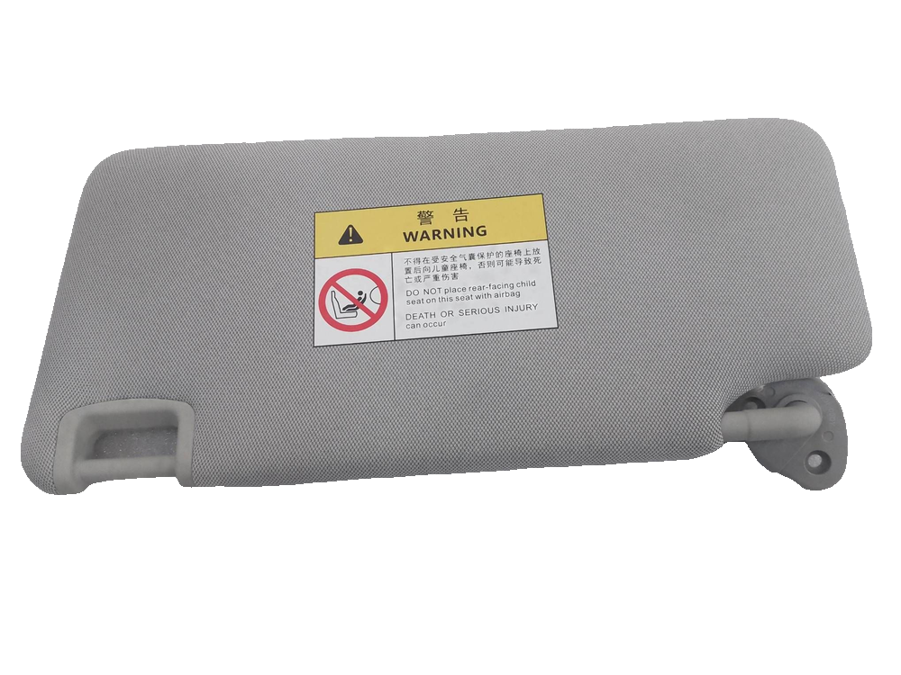 Right Sun Visor Assembly - Mist Grey
