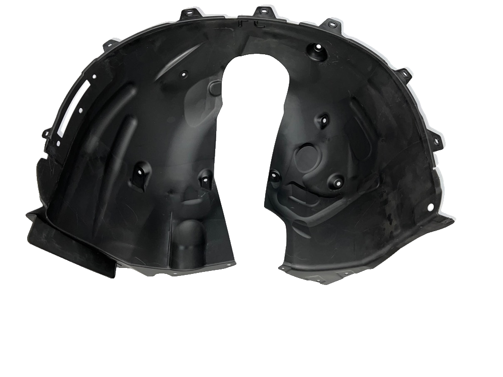 Left front mudguard / splash shield assembly