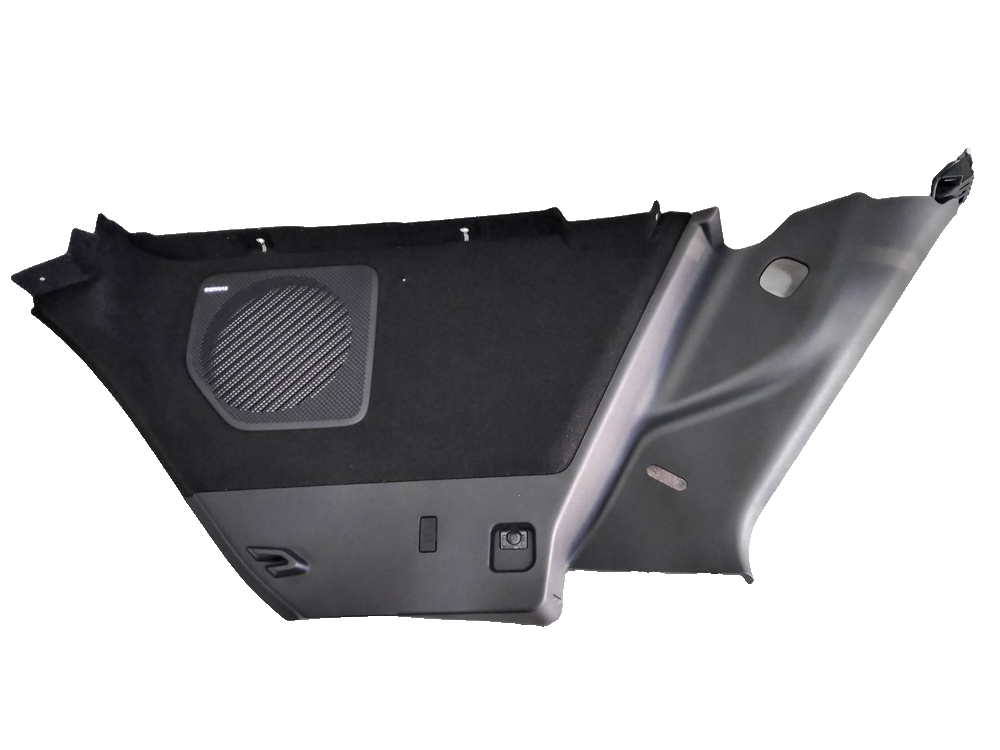 Right C-pillar Lower Trim Panel Assembly - Deep Black 5