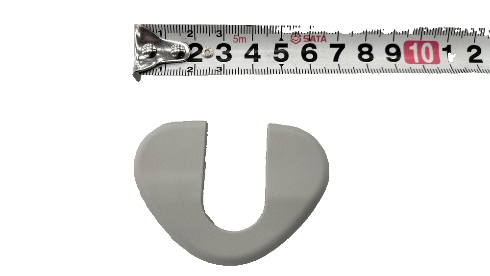 Right Sun Visor Mounting Base Cover - Mist Gray