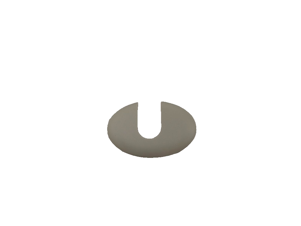 Right Sun Visor Mounting Base Cover - Mist Gray