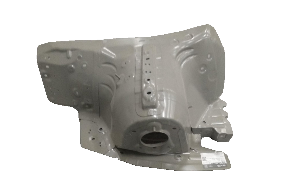 Left front wheel housing assembly