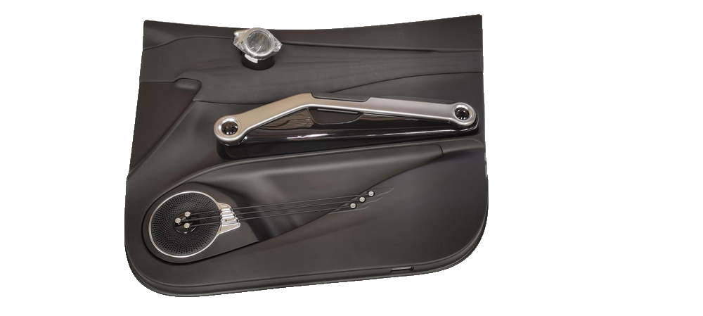 Right front door trim panel assembly - Deep Black 5