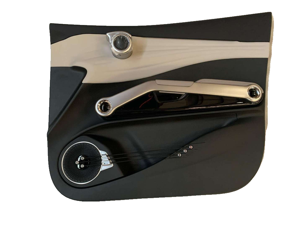 Right front door trim panel assembly - Sandstone Beige