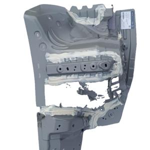 Left front wheel housing assembly