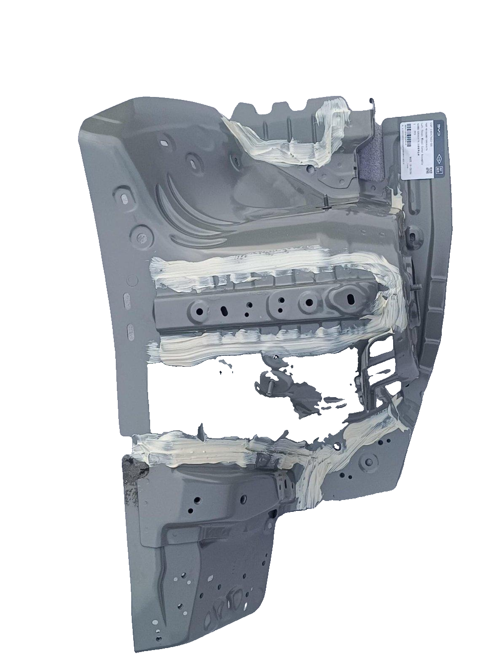 Left front wheel housing assembly