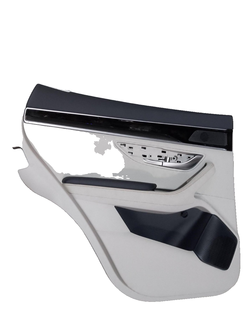 Left rear door trim panel assembly - Eclipse Blue