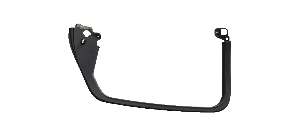 Right rear door window frame trim panel assembly