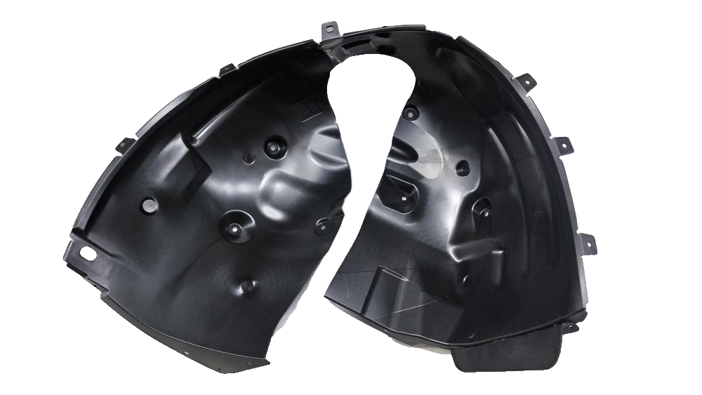 Right front wheel mudguard assembly