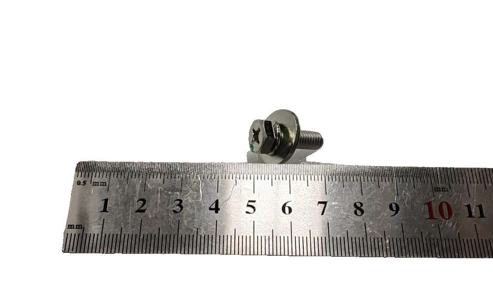 BYDQ1710620T1F36HP1 Cross-Recessed Dished Hex Head Bolt, Wave Washer and Plain Washer Assembly