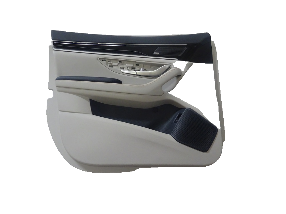 Left front door trim panel assembly - Eclipse Blue