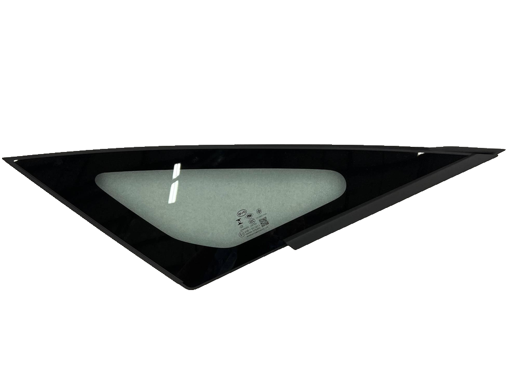 Right front quarter window glass assembly