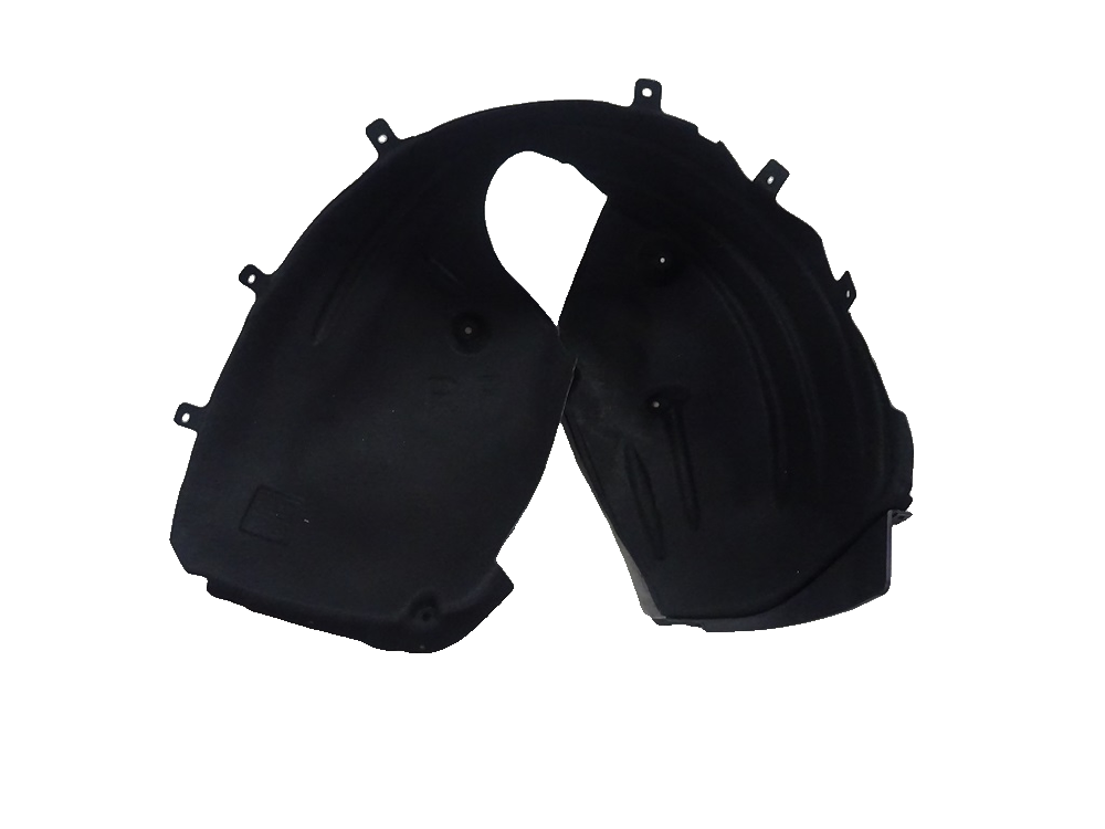 Right front wheel mudguard assembly