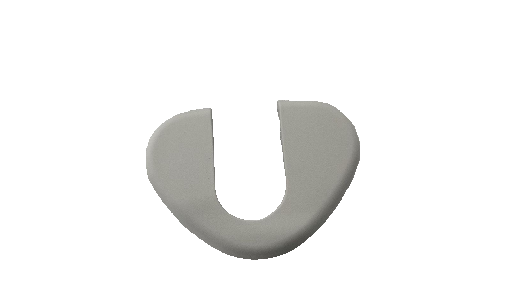 Left Sun Visor Mounting Base Cover - Mist Grey