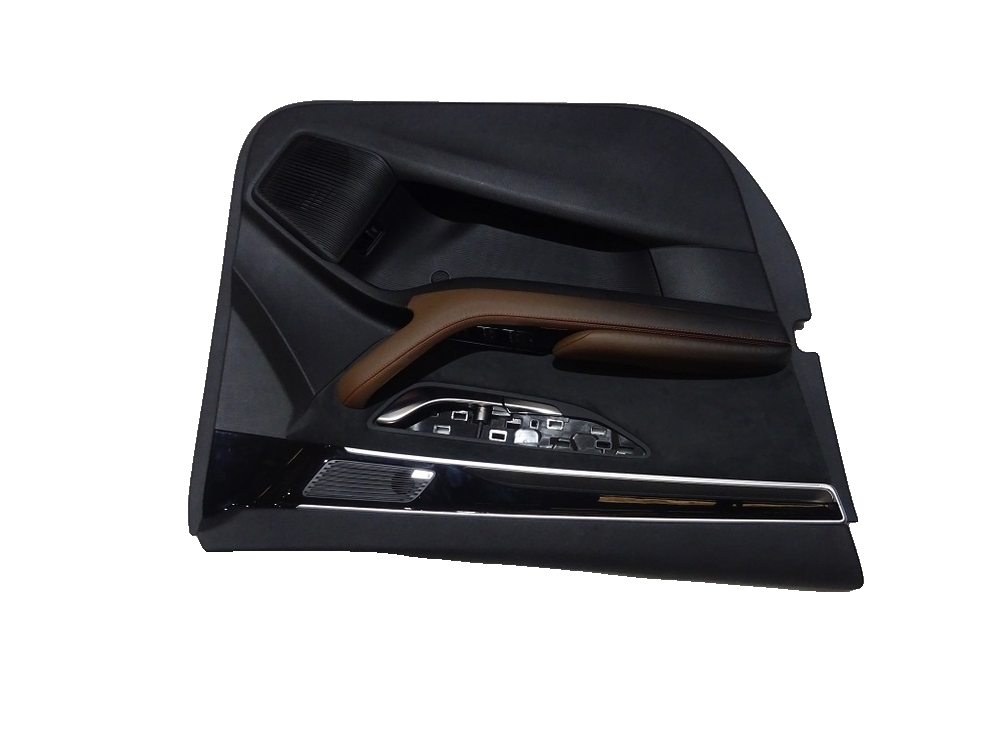 Left front door trim panel assembly - Gradient Brown