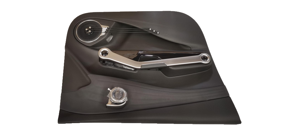 Left front door trim panel assembly - Deep Black 5