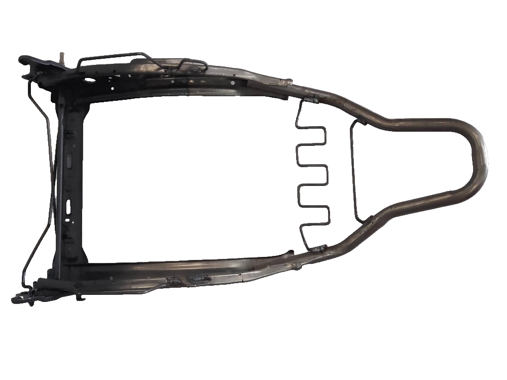 Front passenger seatback frame assembly