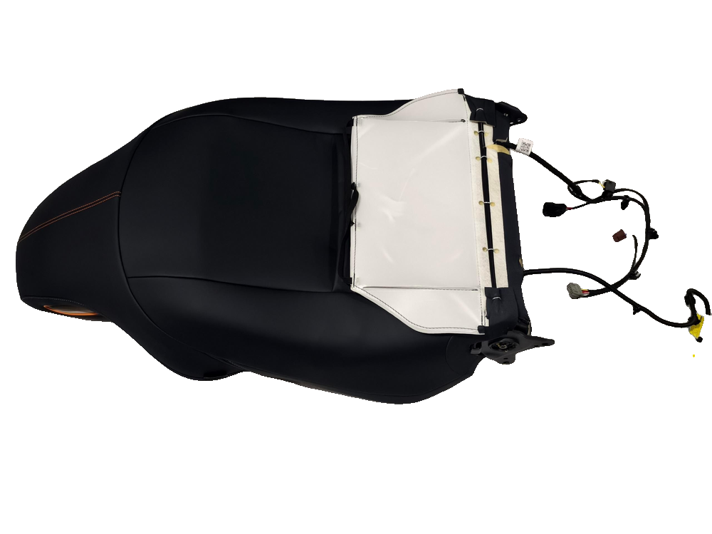 Driver seat backrest assembly