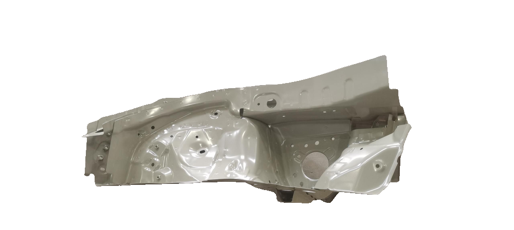 Left front wheel housing assembly