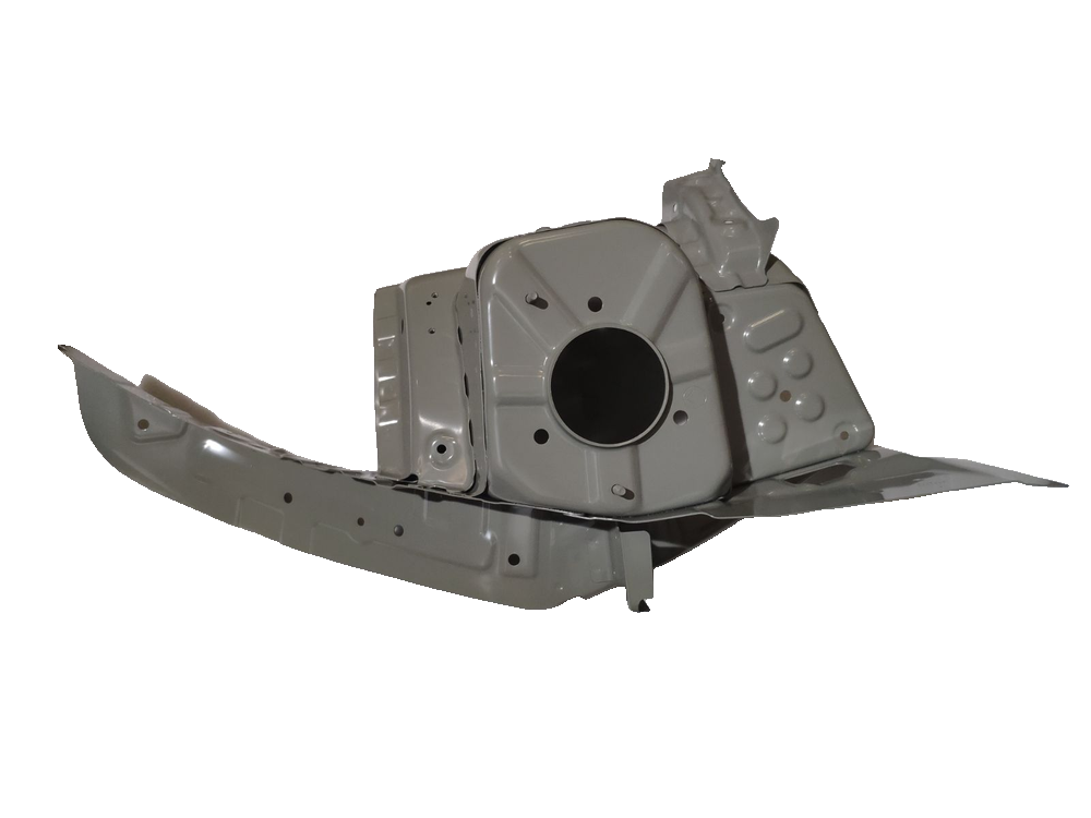 Left front wheel housing assembly