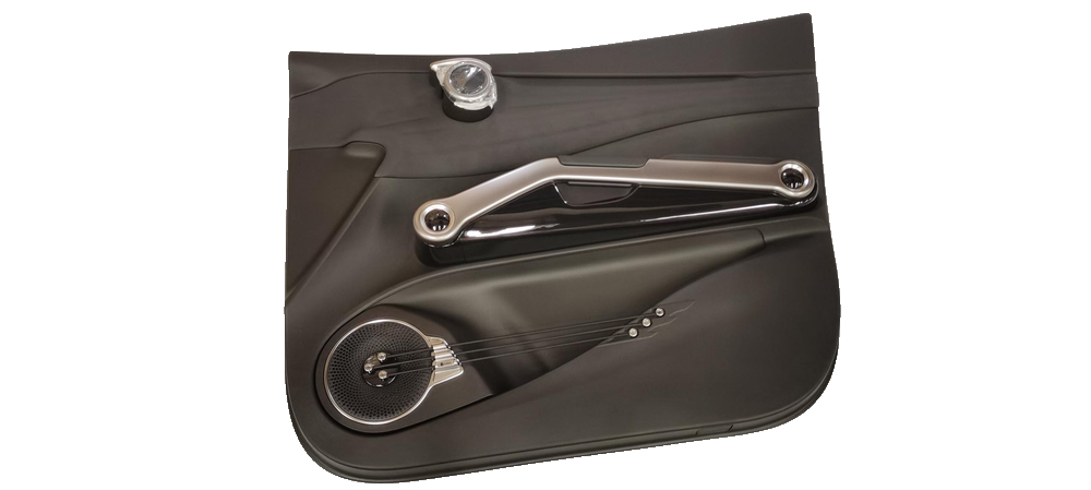 Right front door trim panel assembly - Deep Black 5