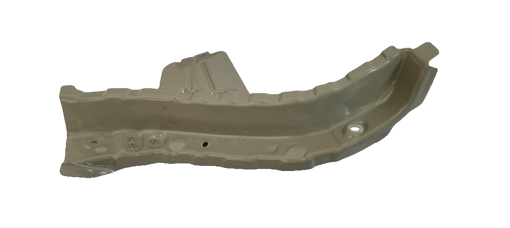Left front wheel housing upper rail assembly
