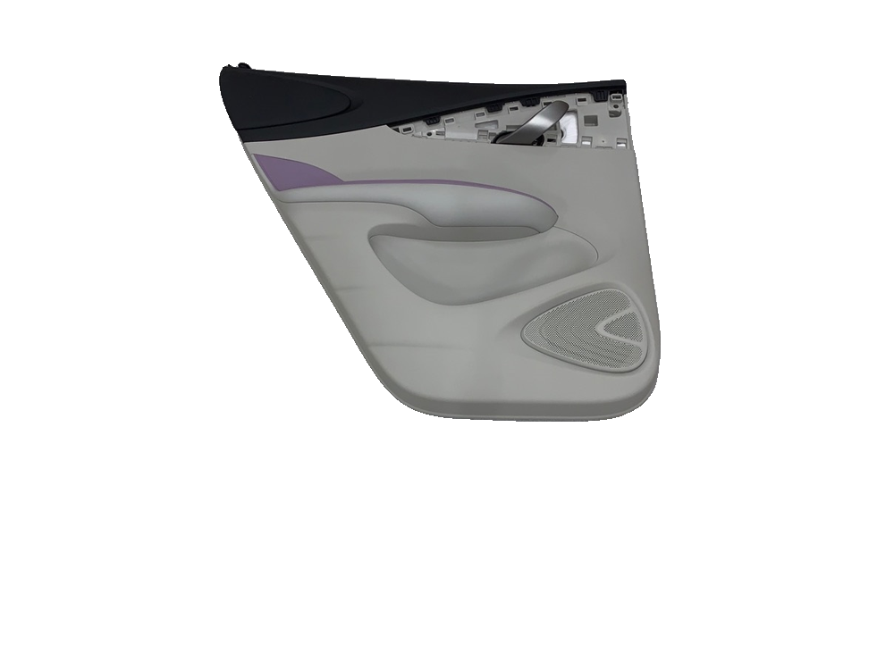 Left rear door trim panel assembly - Grey Rose Pink