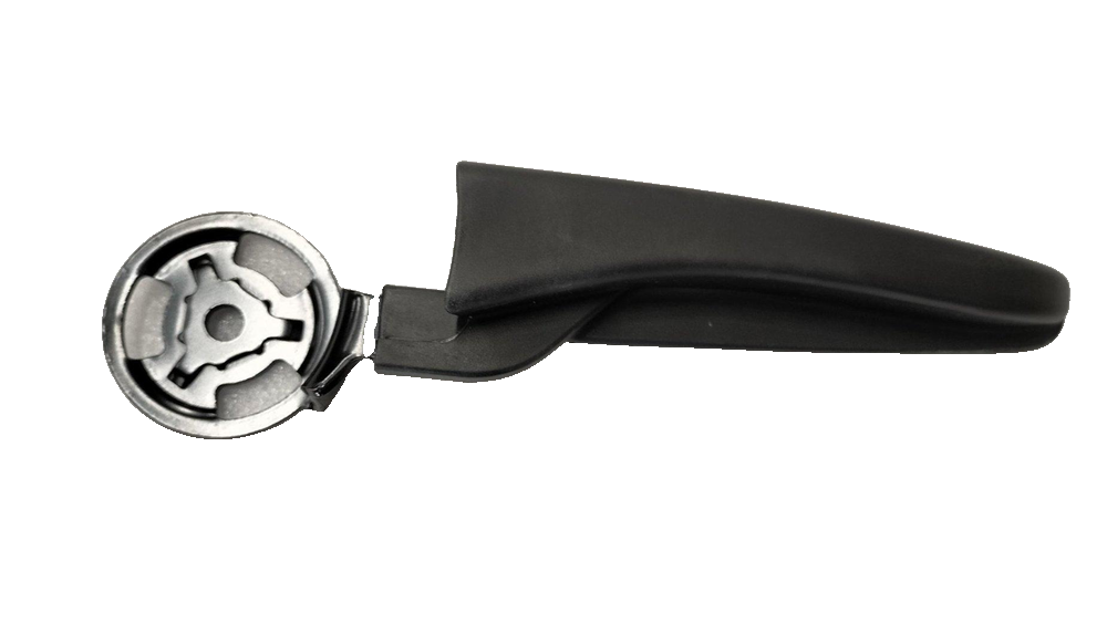 Front passenger height adjustment handle