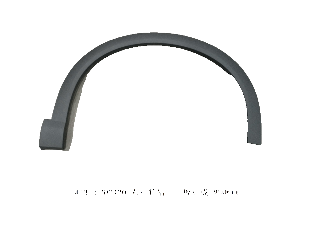 Right front wheel eyebrow trim panel assembly
