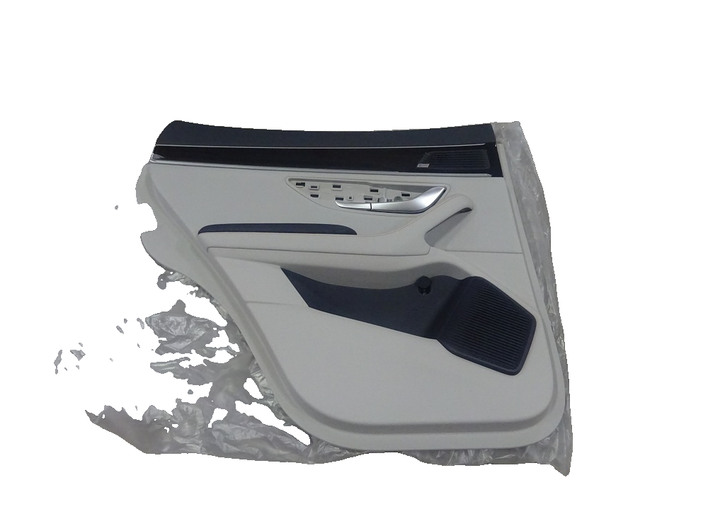 Left rear door trim panel assembly - Eclipse Blue