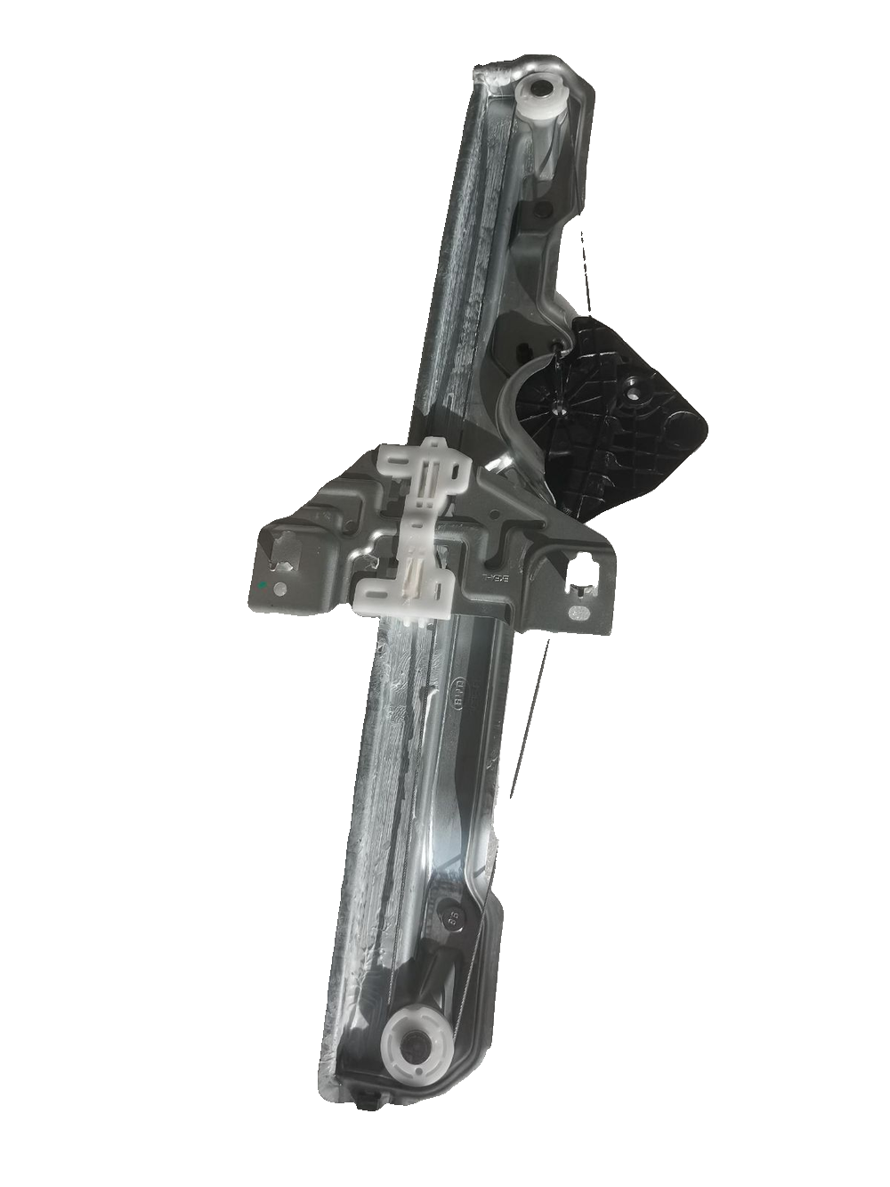 Left front door guide rail assembly component