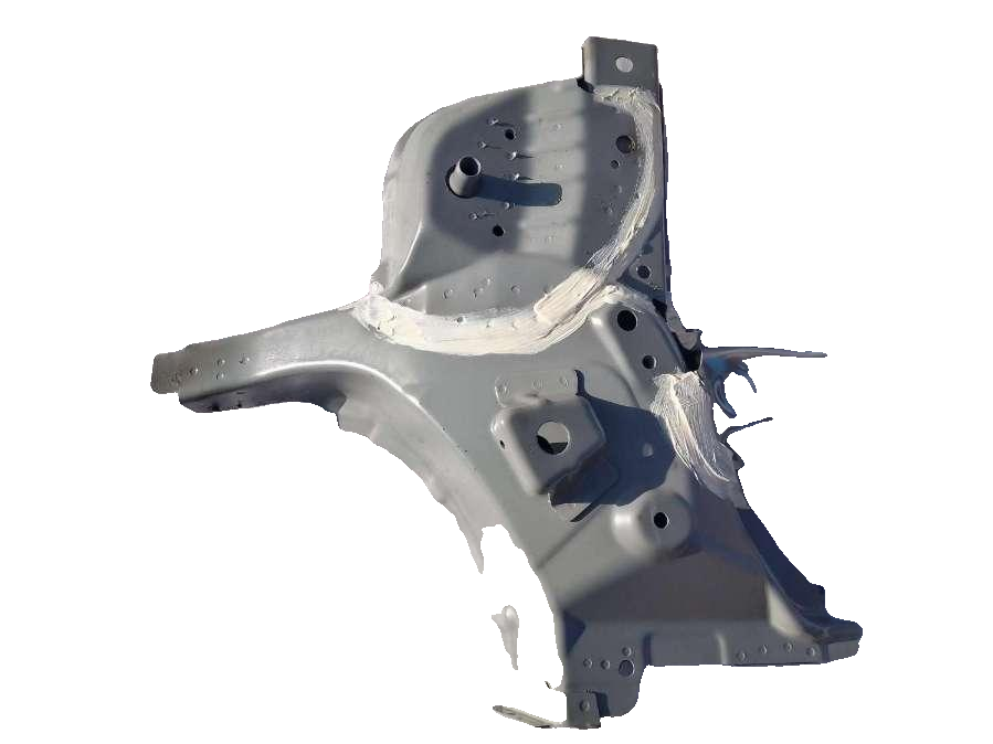 Right front rail rear section assembly
