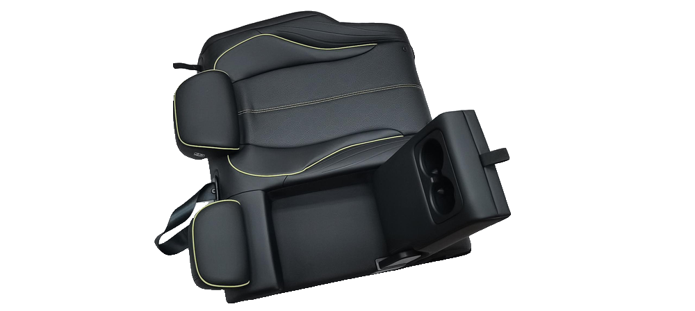 Left Rear Seat Backrest Assembly - Spring Green