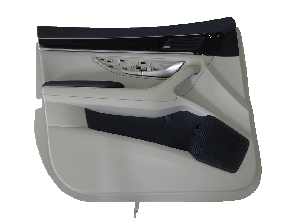 Left front door trim panel assembly - Eclipse Blue