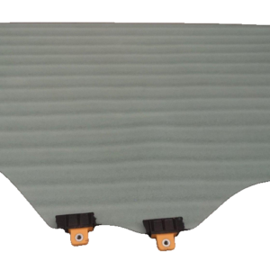 Right rear door glass assembly